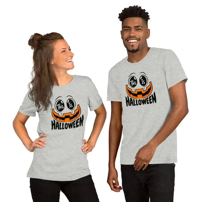 This Is Halloween T-Shirt - Spooky Pumpkin Face Graphic Tee