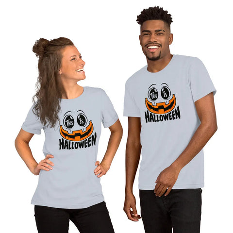 This Is Halloween T-Shirt - Spooky Pumpkin Face Graphic Tee - Image 20
