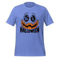 This Is Halloween T-Shirt - Spooky Pumpkin Face Graphic Tee- Image 1