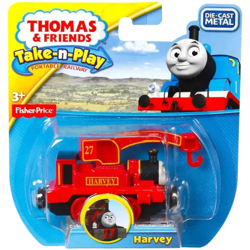 Thomas & Friends - Harvey Train Toy Car - Fisher-Price - Take-n-Play Series