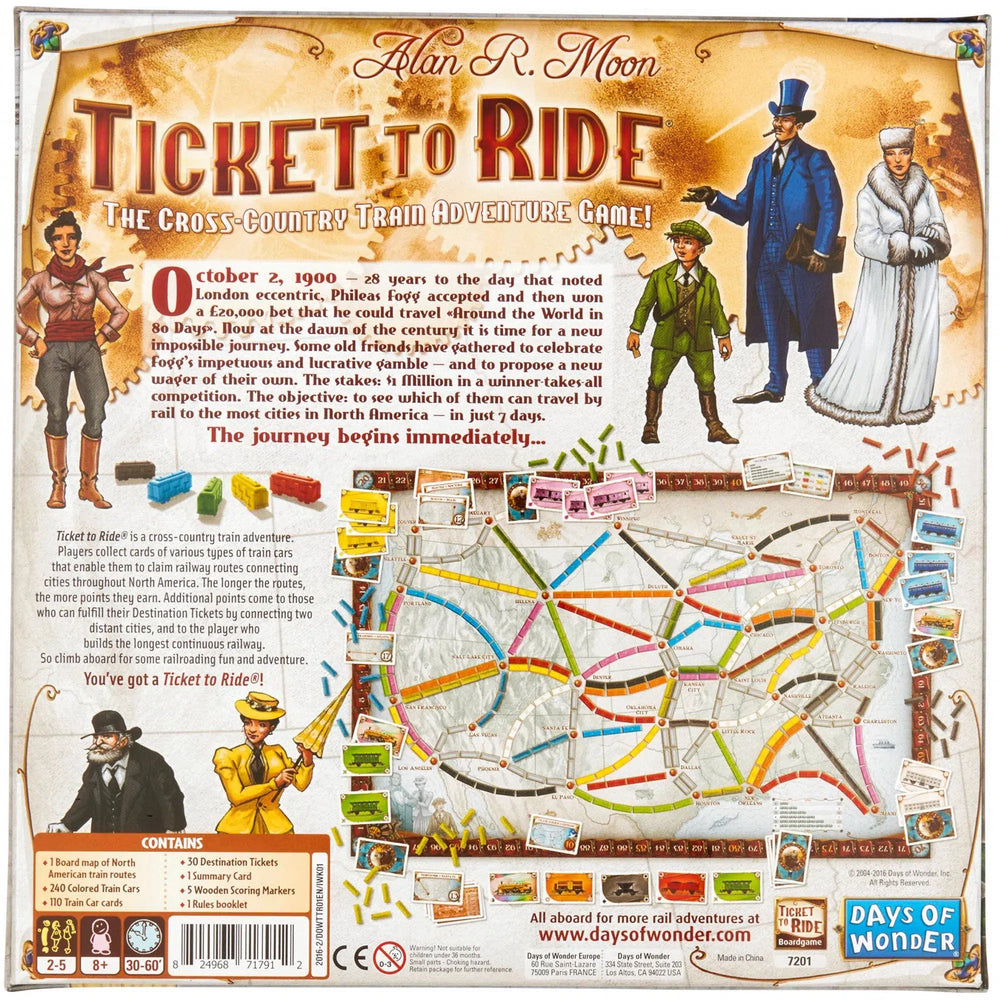 Ticket to Ride - Board Game - Days of Wonder