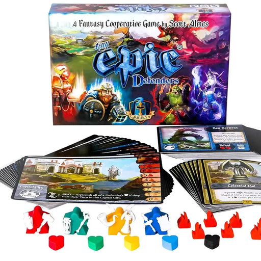 Tiny Epic Defenders - Cooperative Fantasy Board Game for Family, and Adults (1-4 Players, Ages 14+) - Gamelyn Games
