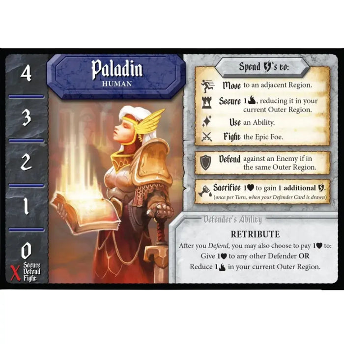 Tiny Epic Defenders - Cooperative Fantasy Board Game for Family, and Adults (1-4 Players, Ages 14+) - Gamelyn Games