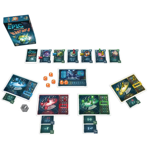 Tiny Epic Galaxies: Blast Off! - Dice-Based Science Fiction Board Game for Family, and Adults (2-4 Players, Ages 8+) - Gamelyn Games