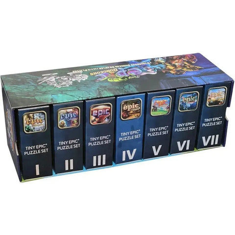 Tiny Epic - Game Cover Art Mini Jigsaw Puzzle Set (6-Pack, 100 Pieces Each) - Gamelyn Games