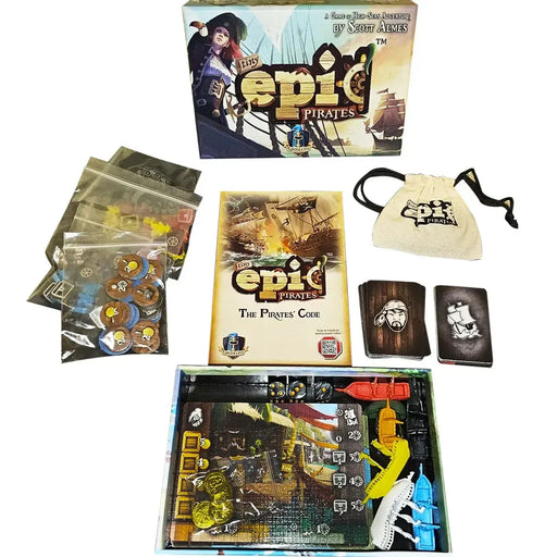 Tiny Epic Pirates - Strategy Pirates Board Game for Family, and Adults (1-4 Players, Ages 14+) - Gamelyn Games