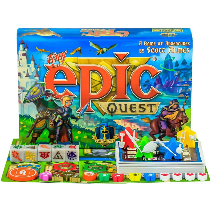 Tiny Epic Quest - Dungeon-Crawl Fantasy Board Game for Family, and Adults (1-4 Players, Ages 14+) - Gamelyn Games