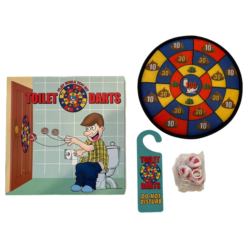 Toilet Darts - Gag Gift Game - Island Dogs