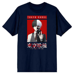 Tokyo Ghoul - Ken Kaneki T-Shirt (Dark Blue, Unisex) - Bioworld