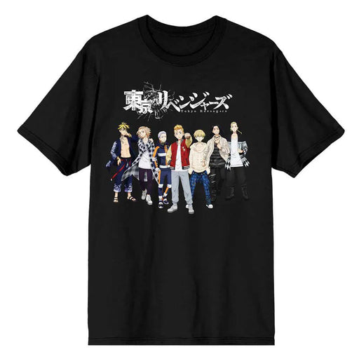 Tokyo Revengers - Character Group Shot T-Shirt (Black, Unisex) - Bioworld