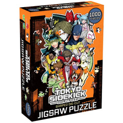 Tokyo Sidekick - Superhero Shaped Die-Cut Jigsaw Puzzle (1000 Pieces, 18"x29.5") - Japanime Games