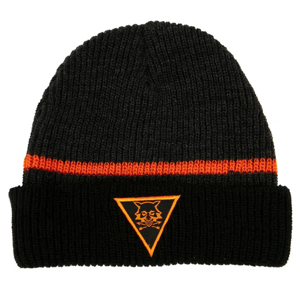 Tom Clancy's The Division 2 - Survivalist Symbol Beanie Hat (Black / Orange, Knitted) - J!NX