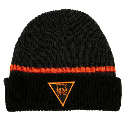 Tom Clancy's The Division 2 - Survivalist Symbol Beanie Hat (Black & Orange, Knitted) - J!NX