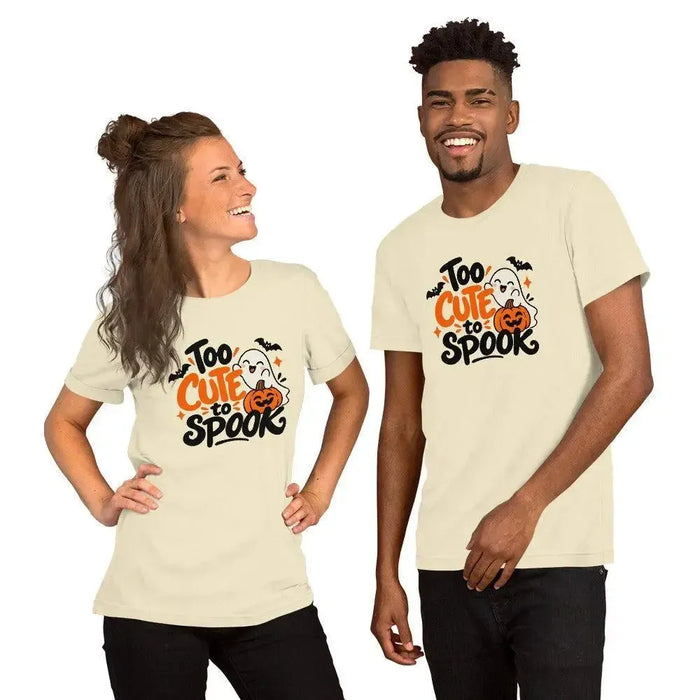 Too Cute to Spook T-Shirt - Cute Halloween Ghost Graphic Tee