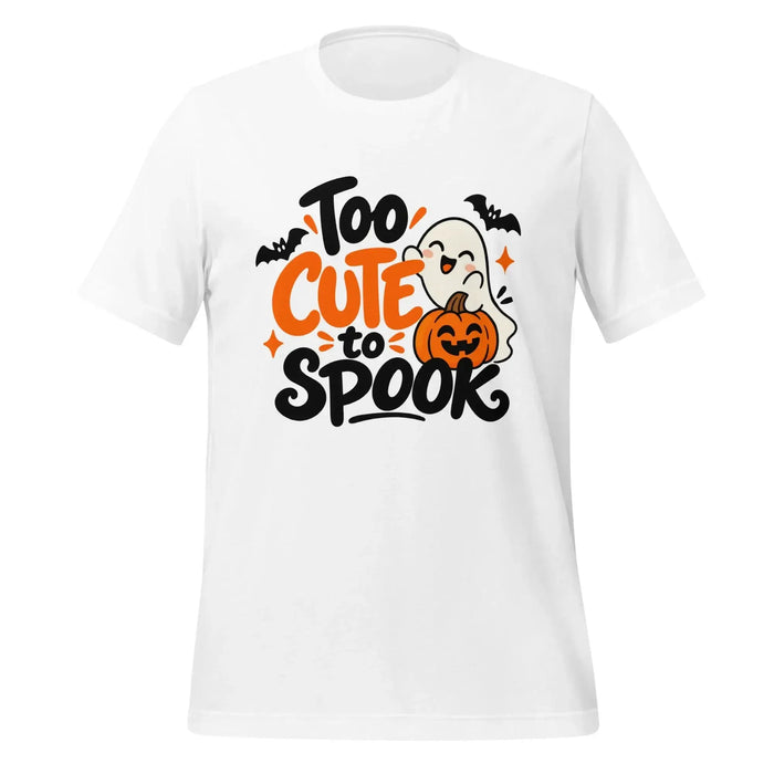 Too Cute to Spook T-Shirt - Cute Halloween Ghost Graphic Tee