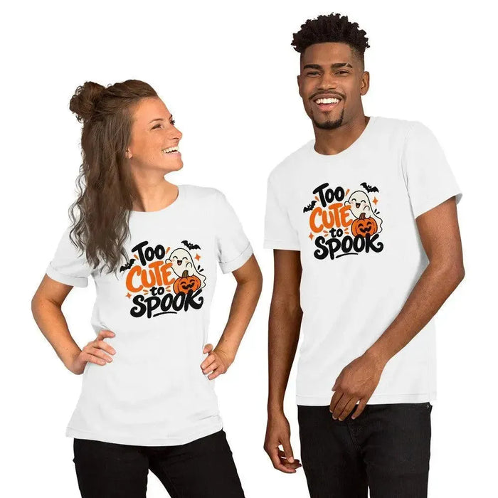 Too Cute to Spook T-Shirt - Cute Halloween Ghost Graphic Tee