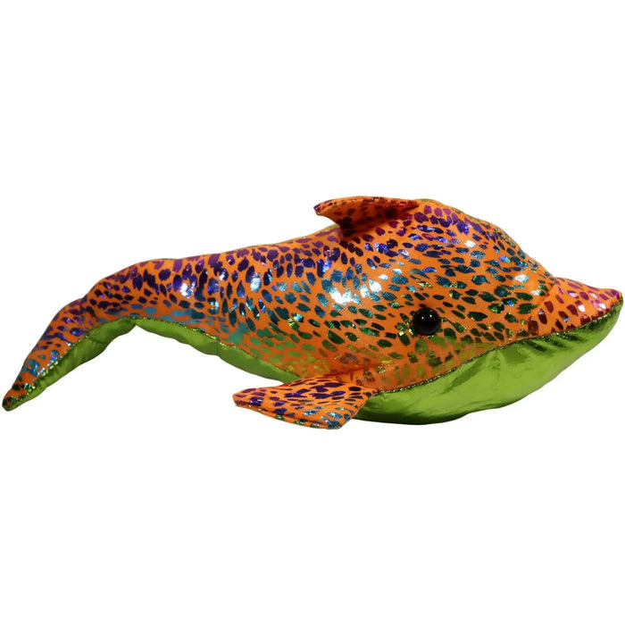 Toy Works - Yellow & Orange Sparkling Dolphin Plush (9") - Toy Works - (2022)