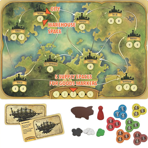 Traders of the Air - Board Game - Compass Games