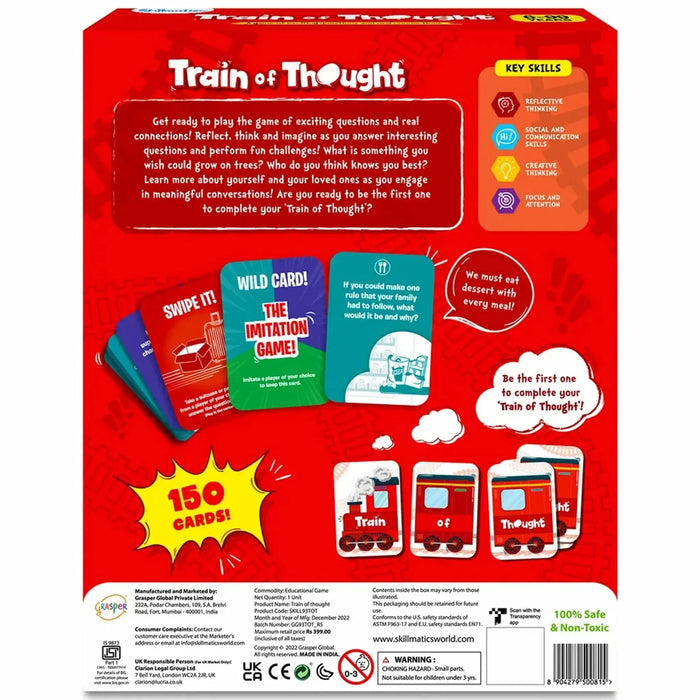 Train of Thought - Party Conversation Card Game for Family and Adults (2-6 Players, Ages 6+) - Sk...