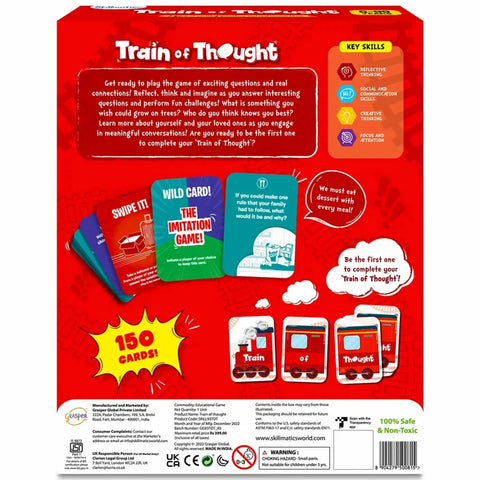 Train of Thought - Party Conversation Card Game for Family and Adults (2-6 Players, Ages 6+) - Skillmatics - Image 3