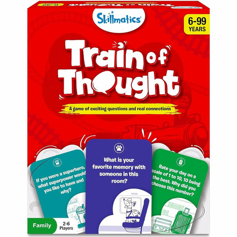 Train of Thought - Party Conversation Card Game for Family and Adults (2-6 Players, Ages 6+) - Skillmatics - Image 1