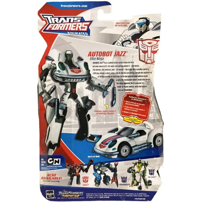 Transformers: Animated - Autobot Jazz Action Figure (Deluxe Class) - Hasbro - Level 3 Advanced Conversion - (2008)