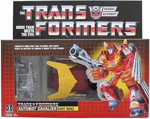 Transformers G1 Commemorative Series I Hot Rod Reissue Figure (Rodimus Major) - Hasbro - Image 3