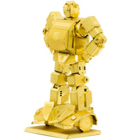 Transformers: Generations - Gold Bumblebee Figure Model Kit (Deluxe Edition, Steel, Expert Difficulty) - Fascinations - Metal Earth Series