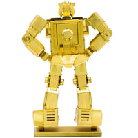 Transformers: Generations - Gold Bumblebee Figure Model Kit (Deluxe Edition, Steel, Expert Difficulty) - Fascinations - Metal Earth Series