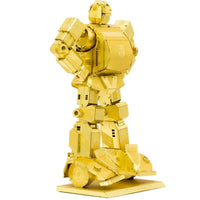 Transformers: Generations - Gold Bumblebee Figure Model Kit (Deluxe Edition, Steel, Expert Difficulty) - Fascinations - Metal Earth Series