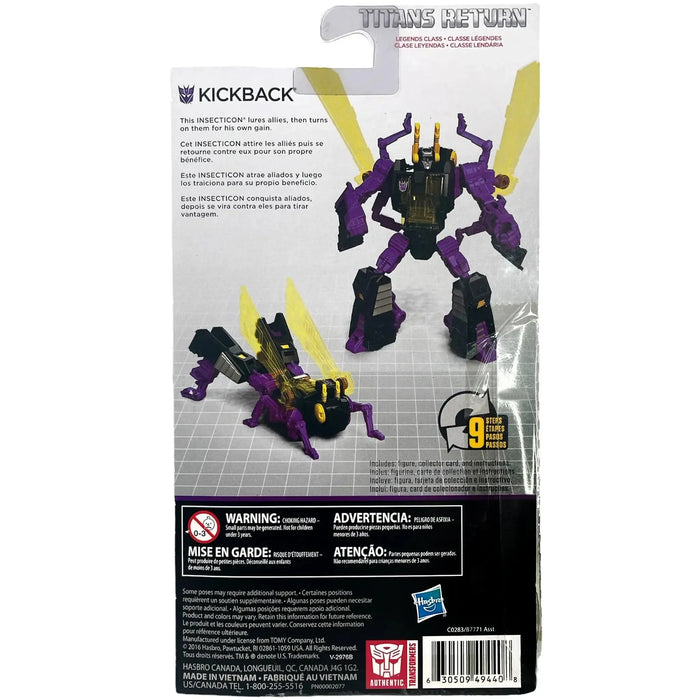 Transformers: Generations - Titans Return Kickback Action Figure (3.75", Legends Class) - Hasbro - (2016)