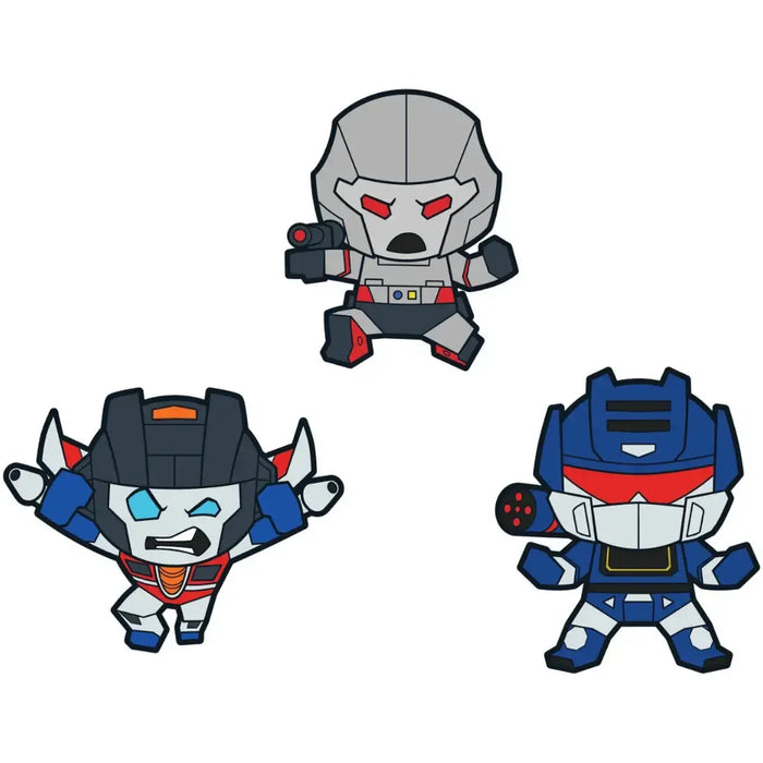 Transformers - Megatron, Starscream & Soundwave Decepticon Pin Badge Set (1.75", Enamel) - Icon Heroes