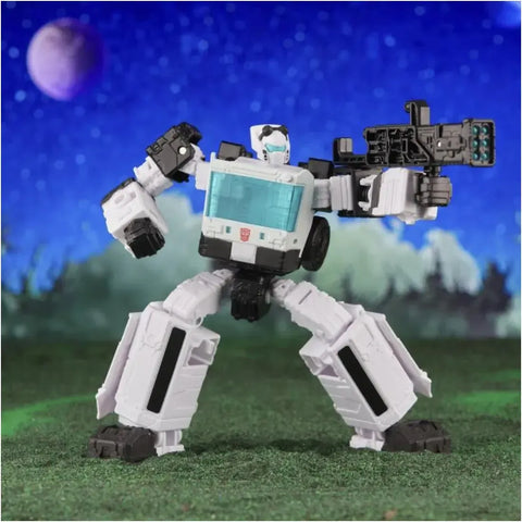 Transformers -  Troop Builder Multipack Action Figure Set (Decepticon Seeker, Quintesson Trooper, G1 Universe Cybertronian Trooper & Animated Universe Autotrooper) - Tomy