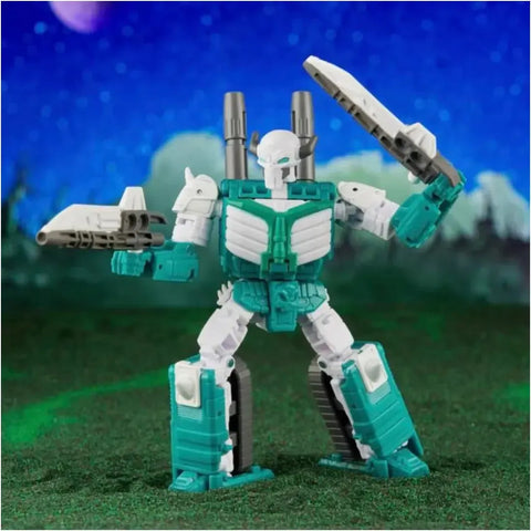 Transformers -  Troop Builder Multipack Action Figure Set (Decepticon Seeker, Quintesson Trooper, G1 Universe Cybertronian Trooper & Animated Universe Autotrooper) - Tomy