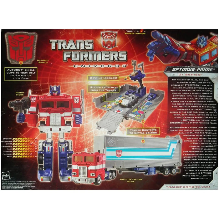 Transformers Universe - Optimus Prime Electronic Figure Set - Hasbro - G1 Series, 25th Anniversary Collector's Edition - (2009)