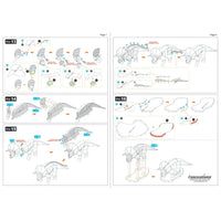 Triceratops (Colored) Dinosaur 3D Figure Model Kit (Steel, Moderate Difficult...- Image 10