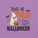 Trick or Treat Have a Happy Halloween T-Shirt - Cute Ghost and Pumpkin Graphic Tee