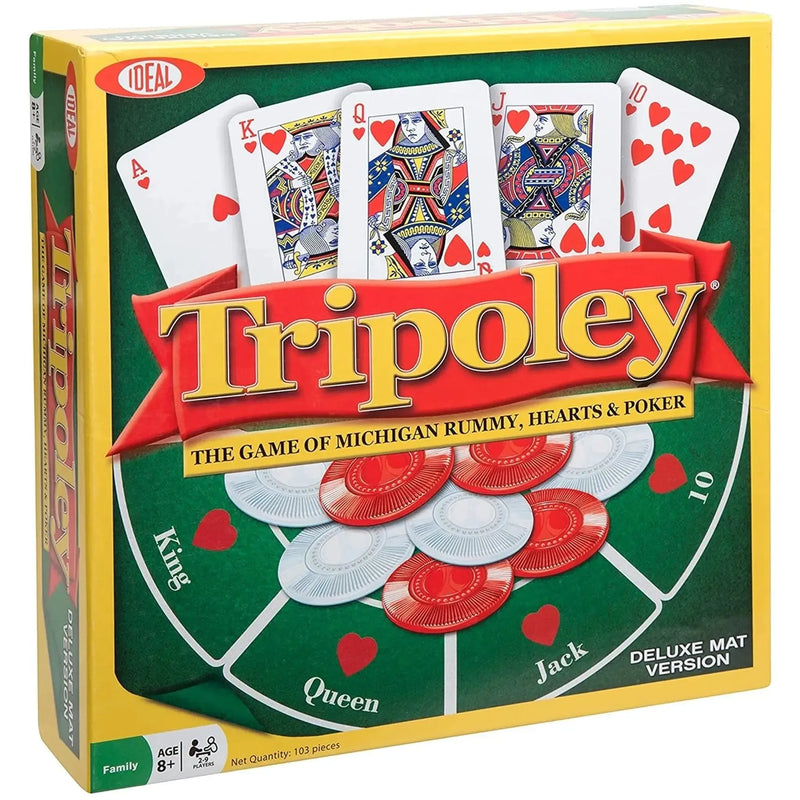 Tripoley - Party Card Game for Family and Adults (2-9 Players, Ages 8+) - Ideal