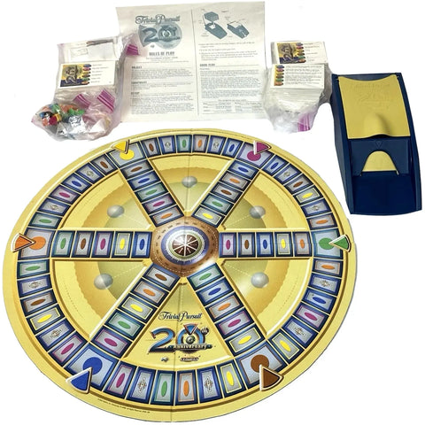 Trivial Pursuit: 20th Anniversary Edition - Trivia Party Game for Adults (2-6 Players, Ages 18+) - Hasbro - (2002) - Image 2