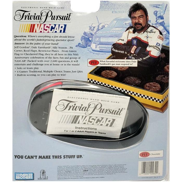 Trivial Pursuit [NASCAR] - Electronic Handheld Game - Parker Brothers - 50th Anniversary Edition - (1998)