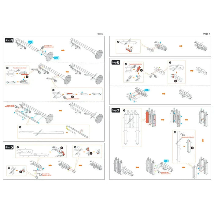 Trumpet Figure Model Kit (Steel, Moderate Difficulty) - Fascinations - Metal Earth Series