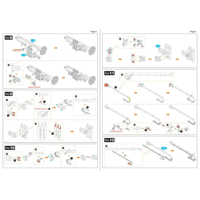 Trumpet Figure Model Kit (Steel, Moderate Difficulty) - Fascinations - Metal Earth Series