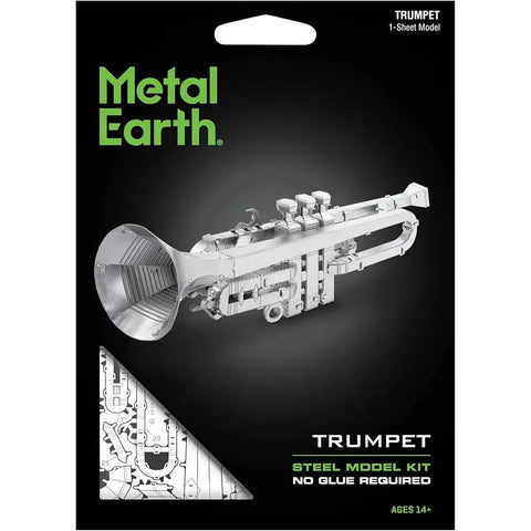 Trumpet Figure Model Kit (Steel, Moderate Difficulty) - Fascinations - Metal Earth Series