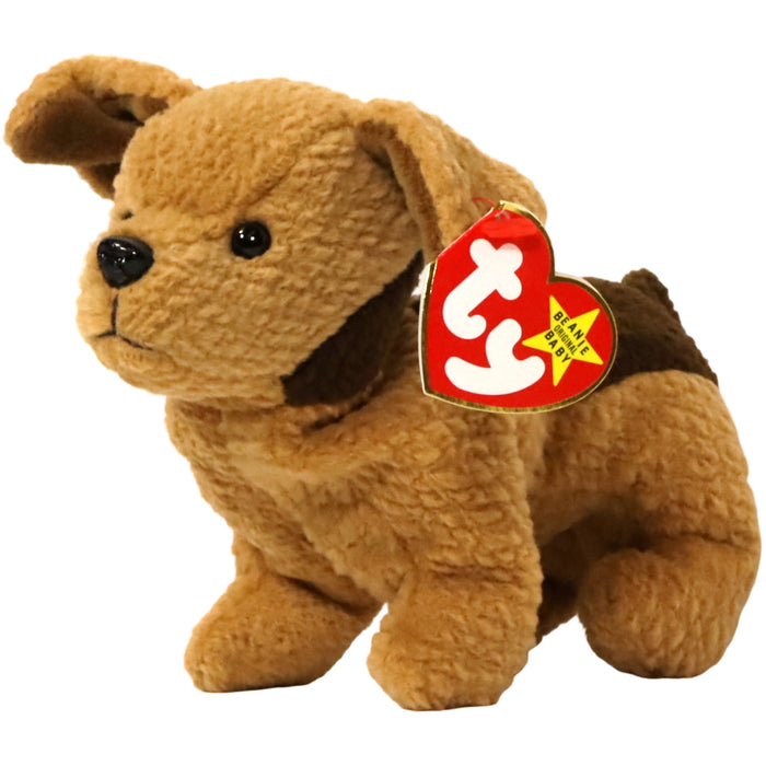 Tuffy the Terrier Dog Plush (5") - Ty - Original Beanie Babies Series - (1997)