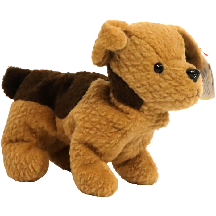 Tuffy the Terrier Dog Plush (5") - Ty - Original Beanie Babies Series - (1997)