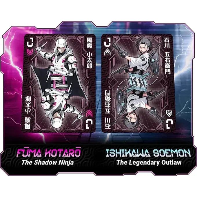 UKIYO 2099: YAMI Edition - Premium Cyberpunk Japanese Playing Cards - Wonderland Workshop - KardecK Series