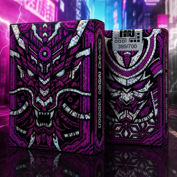 UKIYO 2099: YAMI Edition - Premium Cyberpunk Japanese Playing Cards - Wonderland Workshop - KardecK Series