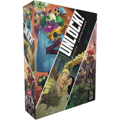 UNLOCK! Mythic Adventures - Cooperative Adventure Board Game for Family, and Adults (1-6 Players, Ages 10+) - Space Cowboys