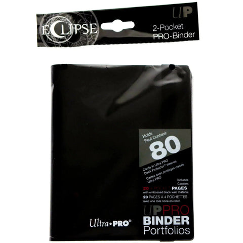 Ultra PRO - Eclipse 2-Pocket Pro Binder (Jet Black)
