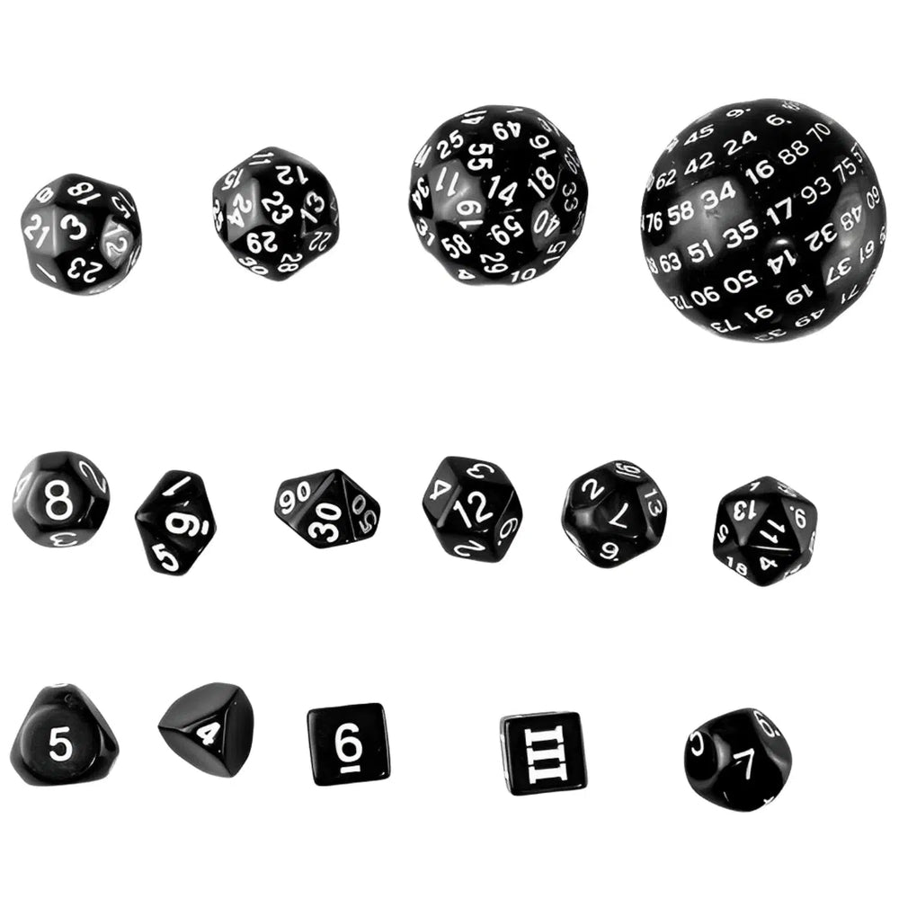 Uncommon Shapes 15-Piece Polyhedral Dice Set - Game Master Dice